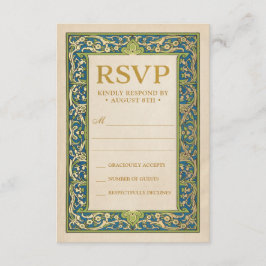 RSVP-Karten für Hochzeiten | Illuminierte Gartensa RSVP Karte