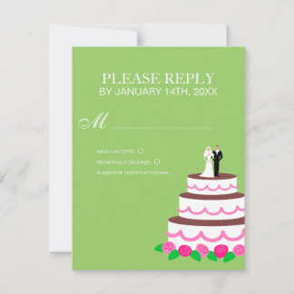 RSVP-Karten für Hochzeiten oder Antwortkarten RSVP Karte
