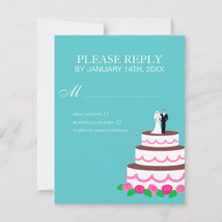 RSVP-Karten für Hochzeiten oder Antwortkarten RSVP Karte