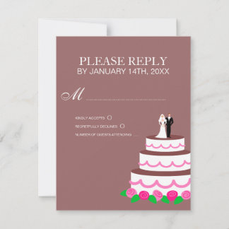 RSVP-Karten für Hochzeiten oder Antwortkarten RSVP Karte