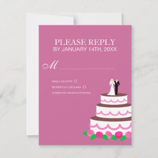 RSVP-Karten für Hochzeiten oder Antwortkarten RSVP Karte