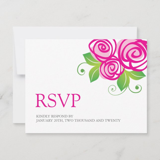 RSVP-Karten für Hochzeiten RSVP Karte (Vorderseite)
