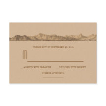 RSVP-Karten für Hochzeiten von Bergen