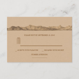 RSVP-Karten für Hochzeiten von Bergen RSVP Karte