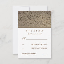 RSVP-Karten für Hochzeiten von Rustikalem Holz RSVP Karte