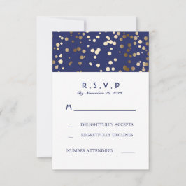 RSVP-Karten für Hochzeiten von Schiffen und Gold C RSVP Karte