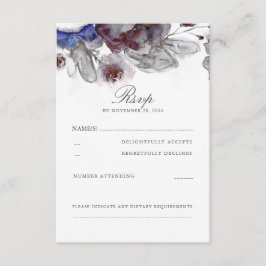 RSVP-Karten für Hochzeiten von Wasserfarben RSVP Karte