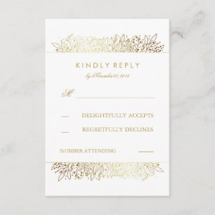 RSVP-Karten für Hochzeitsfotos von Gipskräutern RSVP Karte