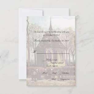 RSVP-Karten für Kirchenhochzeiten Einladung
