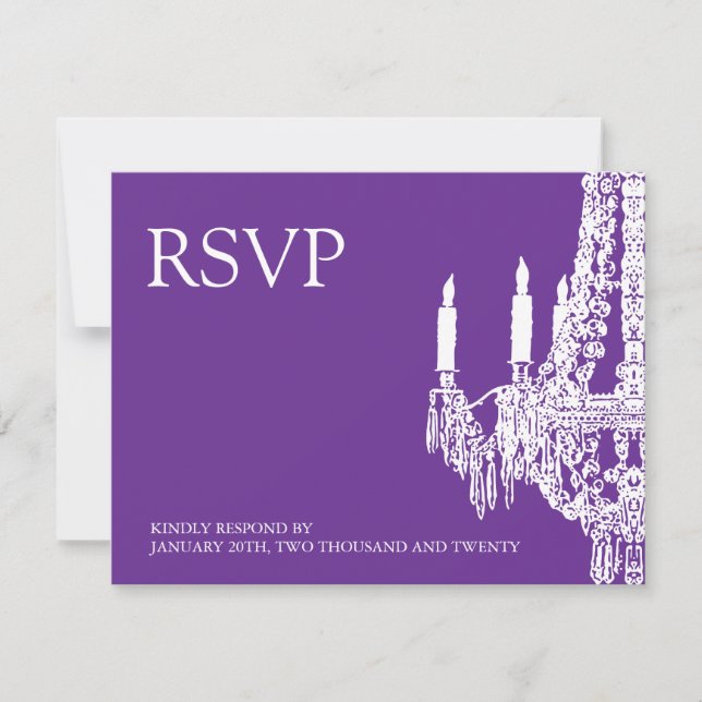 RSVP-Karten für Kronier RSVP Karte (Vorderseite)