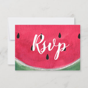 RSVP-Karten für Sommerhochzeiten mit Wassermelone RSVP Karte