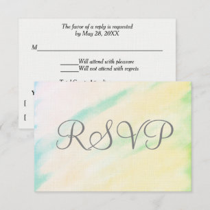 RSVP-Karten für tropische Wasserfarben RSVP Karte