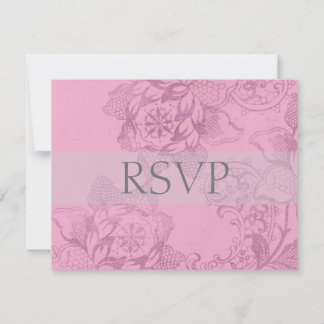 RSVP-Karten für Vintage Blumenhochzeiten oder Antw RSVP Karte