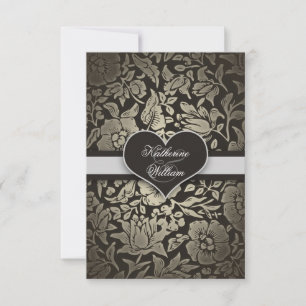 RSVP-Karten für Vintage Hochzeit RSVP Karte