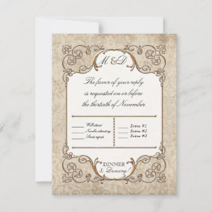 RSVP Karten Jugendstil Roaring 20er Deko Style