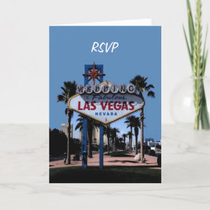 RSVP Las Vegas Wedding Card Einladung