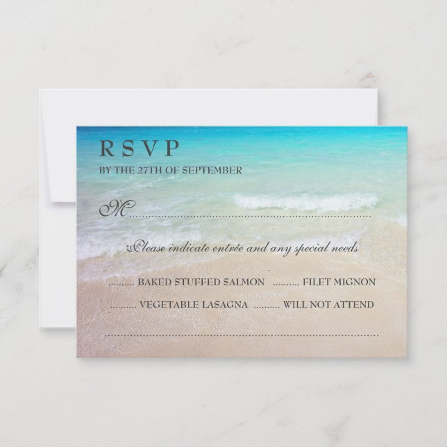 RSVP mit Entrées Karte (Vorderseite)