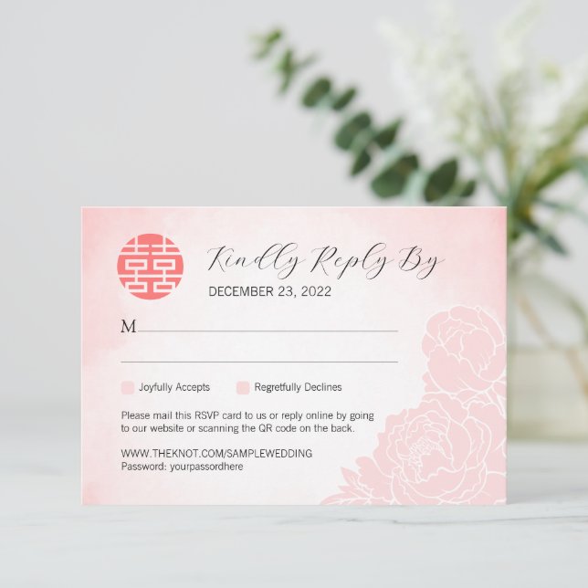 RSVP mit QR-Code (Stehend Vorderseite)