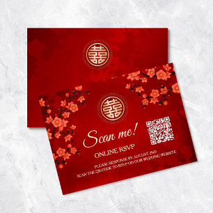 RSVP Online für Hochzeiten in China   QR-Code Begleitkarte