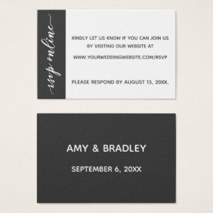 RSVP-Online-Hochzeitstiefel schwarz, grau und weiß