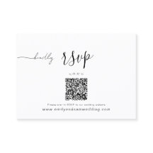 RSVP Pack für Hochzeiten | QR-Code Minimalistisch