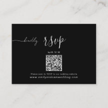 RSVP Pack für Hochzeiten | QR-Code Minimalistisch