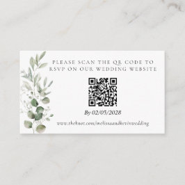 RSVP QR-Code-Antwortkarte für Hochzeiten Begleitkarte