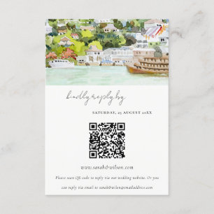 RSVP QR Code für Kreuzfahrtgebiete Begleitkarte
