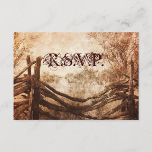 RSVP-Reaktion auf Hochzeiten im Western RSVP Karte
