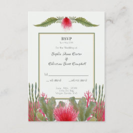 RSVP Response Card für Hochzeitsszenarien Einladung