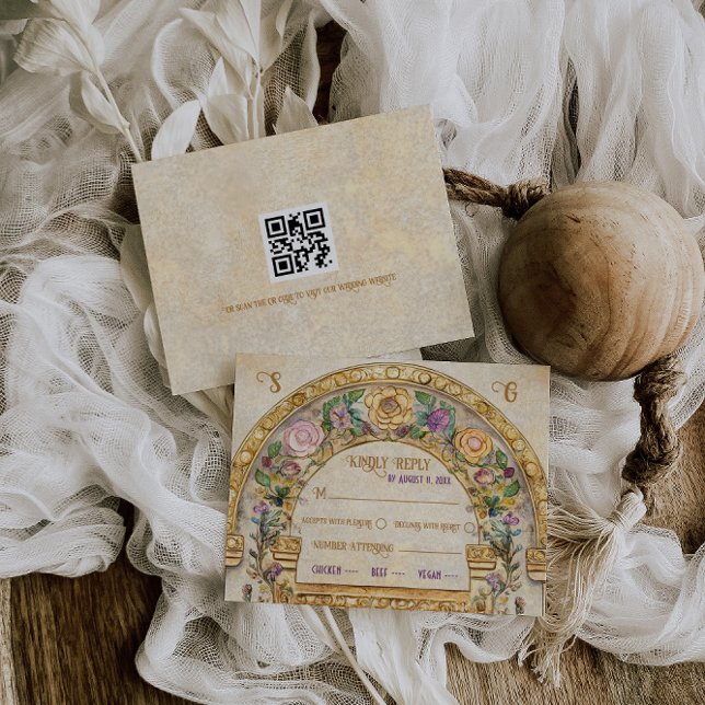 RSVP Response Card im Blumenstil (Von Creator hochgeladen)