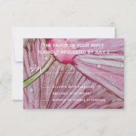 RSVP Response Card Türkis & Lavendel für Hochzeite