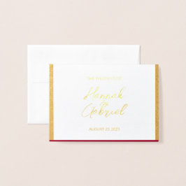 RSVP Response Foil Card für Hochzeiten Folienkarte