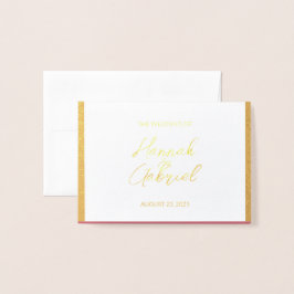 RSVP Response Foil Card für Hochzeiten Folienkarte