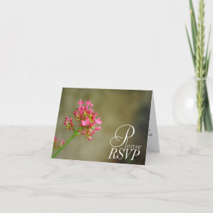 RSVP-Rosa-Blumenkarte Einladung