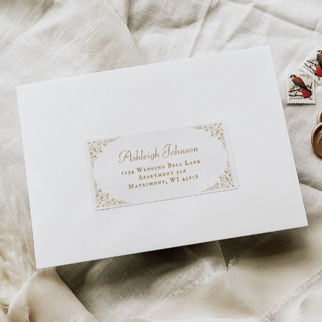 RSVP-Rücksendeadresse Adressaufkleber (Von Creator hochgeladen)