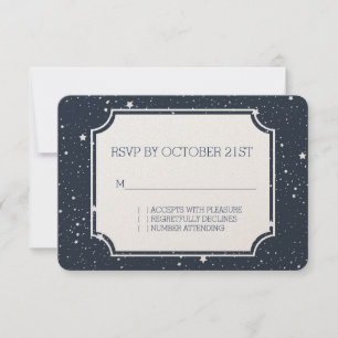 RSVP Sternennacht Karte