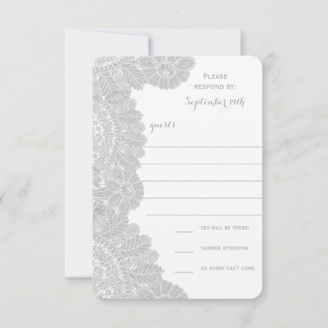 RSVP Vintag Lace Wedding (Vorderseite)