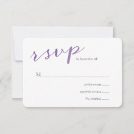 RSVP / Violet, Liebe Karte