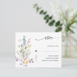 Rsvp Wildflower Boho Karte