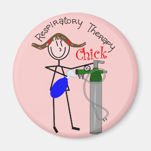 RT Chick O2 Tank und Ambu Bag Stick People Magnet