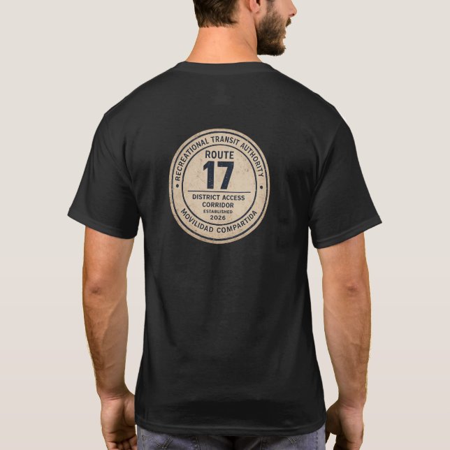 RTA Freizeit-Transitbehörde D-17 Barcelona T-Shirt (Rückseite)