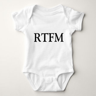 RTFM Lesen Sie das ****** Handbuch Funny Newborn T Baby Strampler