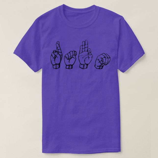 RTFM Sign Language T-Shirt (Design vorne)