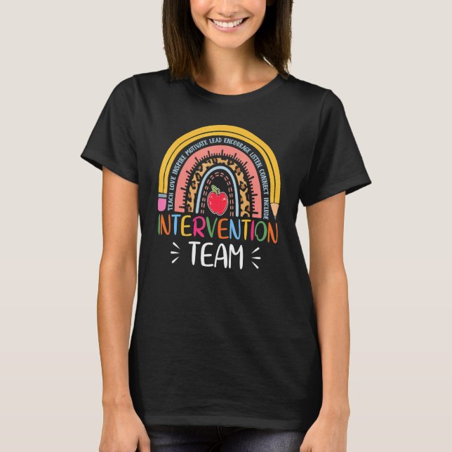 Rti Team Response Intervention Lehrer Schulteam T-Shirt (Vorderseite)