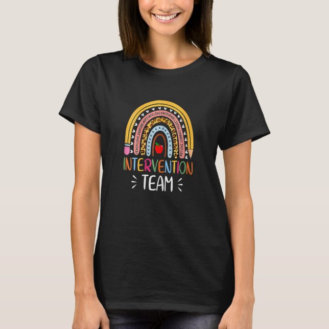 Rti Team Response Intervention Lehrer Schulteam T-Shirt (Vorderseite)