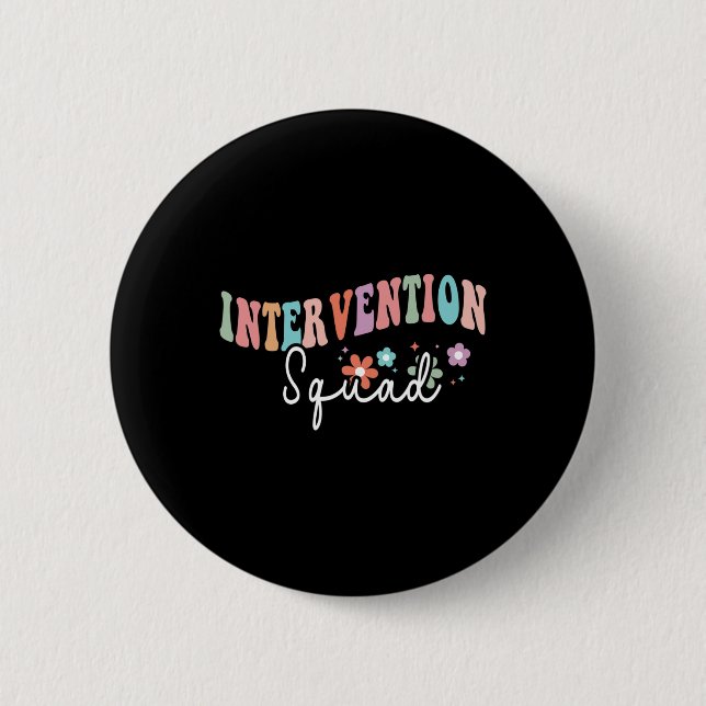 Rti Team Squad Intervention Lehrer Ck to School T Button (Vorderseite)