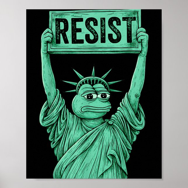 Rtland Frog Funny City Art - Rtland Frog Protest  Poster (Vorne)