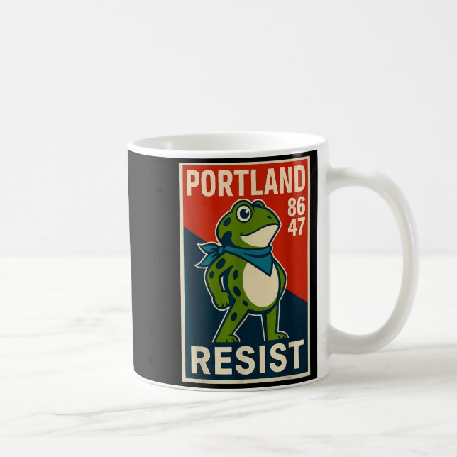 Rtland Frog Protest For Men And Women  Kaffeetasse (Rechts)