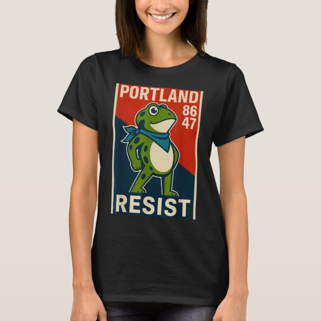 Rtland Frog Protest For Men And Women  T-Shirt (Vorderseite)
